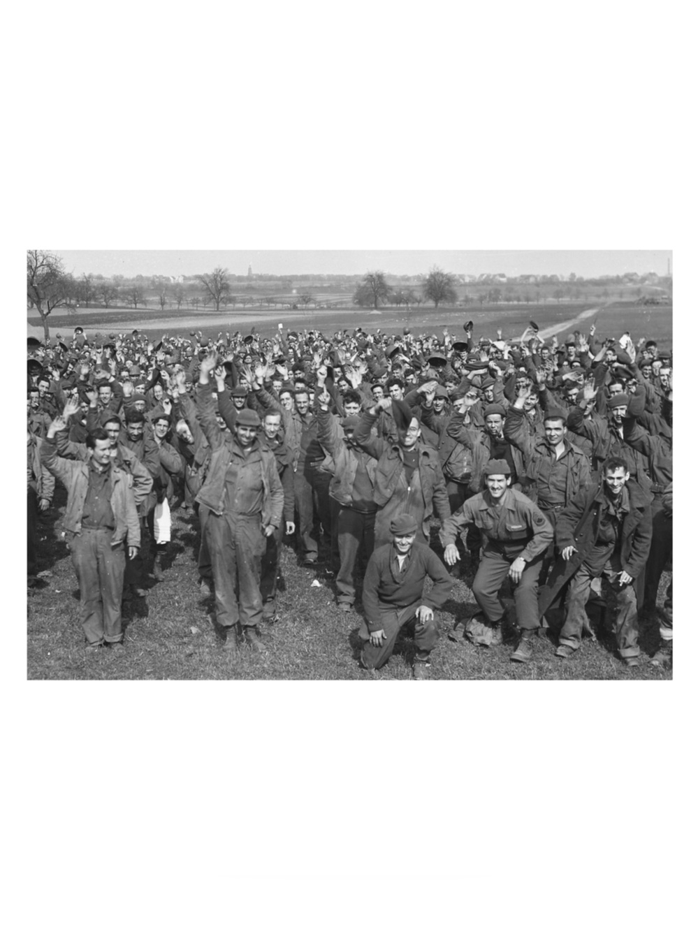 WWII 1200 US Soldiers Escape Limburg POW Camp Germany Photo Print 4x6 Lustre